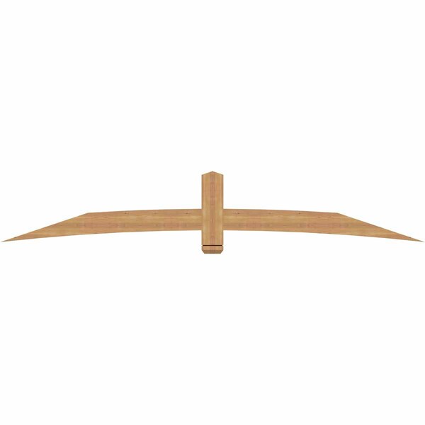 Ekena Millwork Bellingham Timber Gable Bracket, Western Red Cedar, 108"W x 18"H x 1 1/2"D x 5 1/2"F, 4/12 Pitch GBW108X18X0206BEL00SWR - main